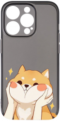 Husa BestCase Compatibila Cu Apple iPhone 14 Pro Max Emoji - Sweet Cat Antisoc Grafit Silicon 1.5MM GT 596 
