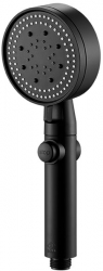 Cap de dus Zola® functie de STOP otel inoxidabil si plastic lungime 25 cm negru 