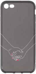 Husa BestCase Compatibila Cu Apple IPhone SE 2 / SE 3 / 8 / 7 Love Antisoc Grafit Silicon 1.5MM GT 744 