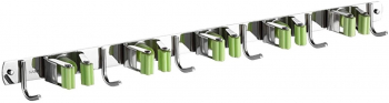 Organizator multifunctional de perete Zola® ideal pentru matura sau mop 60x3 cm argintiu 