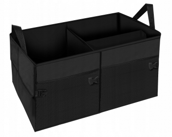 Organizator pentru portbagaj Zola® pliabil manere solide negru 25.5x37x26-52cm 