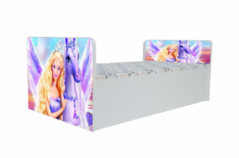 Pat Aero Barbie cu saltea 180x80 cm 