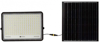 Proiector led cu incarcare solara 30 W 2300 lm 6400K IP65 Aluminiu 