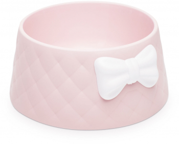 Bol Hranire Catei Si Pisici O18 X 8 Cm Roz EV3308