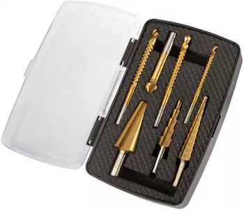 Burghie in trepte set 7 buc 4-12.4 mm Graphite 