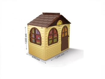 Casuta de joaca MyKids 02550/12 Beige/Brown - Small 