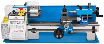 Mini strung pentru metal 550 W Distanta dintre centre 350 mm 50-2500 rpm 