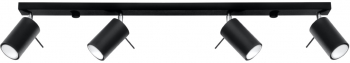 Plafoniera RING 4L negru 