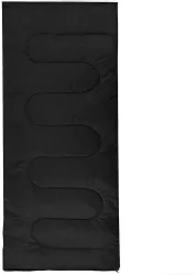Sac de dormit turistic 2 in 1 negru si albastru 190x73 cm Springos 
