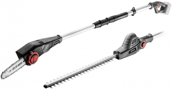 Unealta dublu functionala drujba fierastrau gard viu 18V Li-ion acumulator neinclus telescopic 1.14 /1.87 m Graphite Ene 