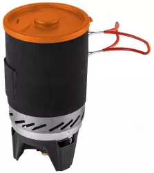 Aragaz camping portabil cu gaz aprindere piezo 3 in 1 2200 W inox cu oala NEO 