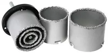 Carote diamantate cu ghidaj set 5 buc 33-83 mm Strend Pro 