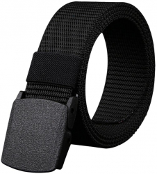 Curea tactica pentru barbati Zola® textila reglabila 110x3.8 cm neagra 