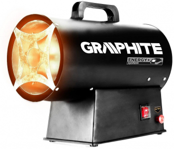 Incalzitor pe gaz 18V Li-ion acumulator neinclus aprindere piezo 15 kw 320 m3/h Graphite Energy