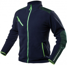 Jacheta fleece polar premium albastru/verde NEO 
