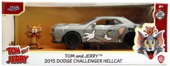 JADA MASINA METALICA DODGE CHALLENGER HELLCAT SCARA 1 LA 24 SI FIGURINA JERRY 
