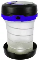 Lampa camping turistica pliabila albastru 2 in 1 LED 5 W 60 lm 3xAA Trizand 