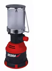 Lampa cu gaz camping turistica Dedra inox aprindere piezo-electrica 80 W