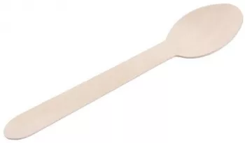 Lingura de unica folosinta ecologica lemn set 100 buc 16 cm 
