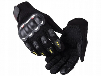 Manusi de protectie pentru motocicleta Zola® capacitate de utilizare telefon marimea L negre 
