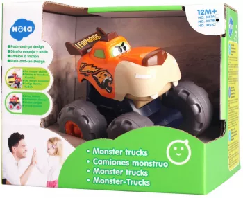 MASINUTA BEBE MONSTER TRUCK LEOPARDUL INFURIAT 