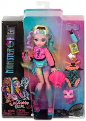 MONSTER HIGH PAPUSA LAGOONA BLUE CU ANIMALUT SI ACCESORII 