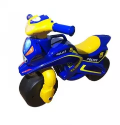 Motocicleta de impins MyKids Police Music 0139/57 Albastru Galben