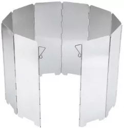 Panou paravan   protectie impotriva vantului pentru aragaz camping pliabil aluminiu 10 elemente 84x24 cm NEO  
