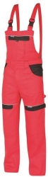 Pantaloni cu pieptar rosu marimea L/52 