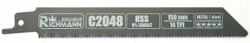 Panza lama fierastrau tip sabie pentru metal HSS-Cobalt 14 TPI set 5 buc 150 mm Richmann 