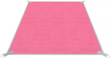 Patura plaja anti-nisip poliester roz 200x150 cm Springos 