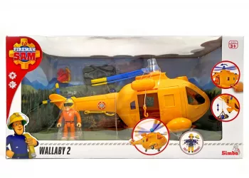 POMPIERUL SAM ELICPOTERUL WALLABY II CU FIGURINA TOM 