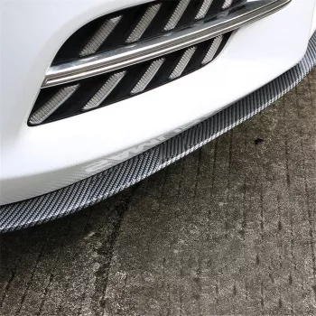Protectie spoiler prelungire bara fata/spate din cauciuc culoare CARBON Negru 
