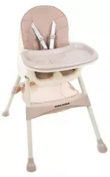 Scaun de masa pentru bebelusi 3 in 1 roz max 20 kg 60x75x92 cm Kruzzel 