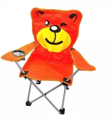 Scaun pliabil gradina camping pescuit pentru copii model urs max 60 kg 35x35x55  cm   