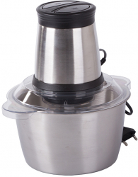 Tocator electric pentru legume si fructe Zola® 200W trei lame din otel inoxidabil gri