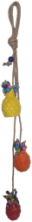 Decor perete cu forma de ananas 55 cm - Galben/Portocaliu/Rosu 