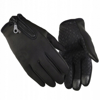 Manusi tactice Zola® 2 in 1 functie Touchscreen anti-alunecare impermeabile marime XL negru 