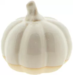 Dovleac decorativ portelan bej maro 14x12 cm 