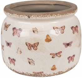 Ghiveci flori ceramica Fluturasi 20x15 cm 