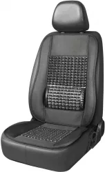 Husa scaun auto cu bile de masaj si suport lombar dimensiuni 110 x 46 cm culoare Neagra 