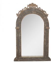 Oglinda perete lemn bej gri 73x7x115 cm 