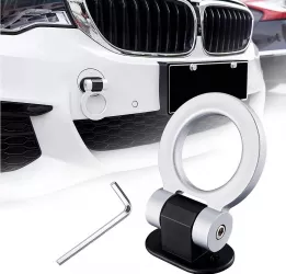 Ornament carlig remorcare RACING SPORT - ARGINTIU 