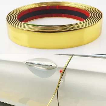 Rola Ornament autoadeziv 4mm x 15m culoare Crom GOLD 