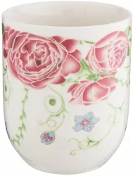 Set 12 cani portelan Rose 6x8 cm 100 ml 