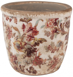 Set 2 ghivece flori ceramica Flower 11x11 cm 