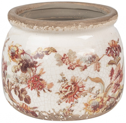 Set 2 ghivece flori ceramica Flower 12x10 cm 