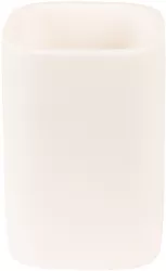 Set 2 suporturi periute dinti ceramica alba 7x7x10 cm 