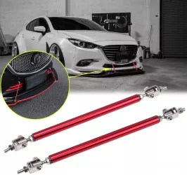 Set 2 Tije din Aluminiu reglabile pentru Consolidare Spoiler lungime 10cm culoare Rosu 