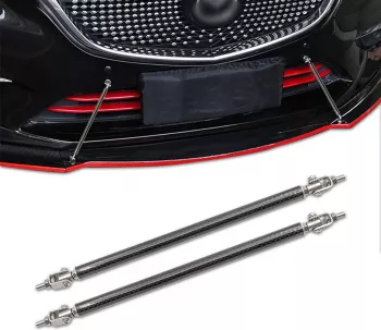 Set 2 Tije din Aluminiu reglabile pentru Consolidare Spoiler lungime 15cm IMITATIE CARBON 
